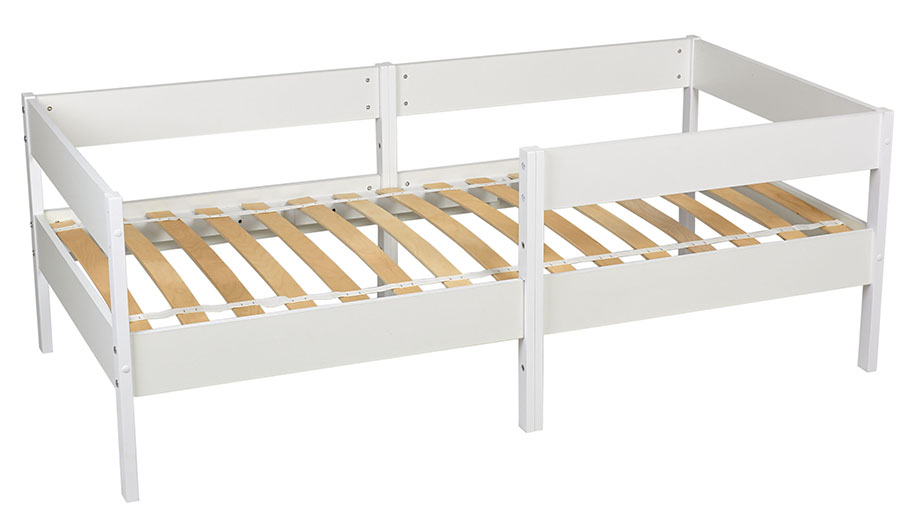 Кровать детская Polini kids Simple 3435, белый-натуральный