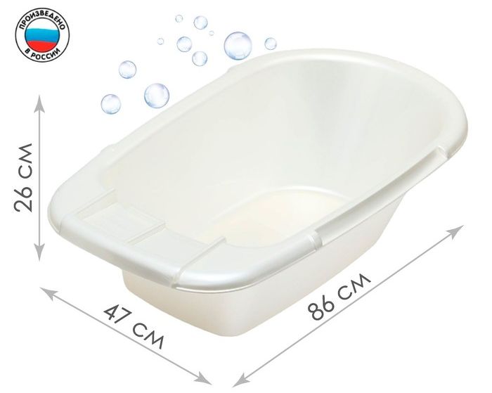 Ванна детская 85 см., цвет белый перламутр 7166278