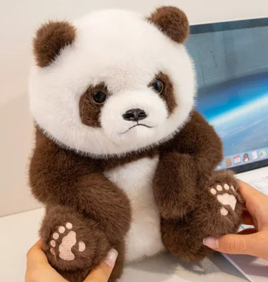 Мягкая игрушка Панда ,цвет коричневый,28см