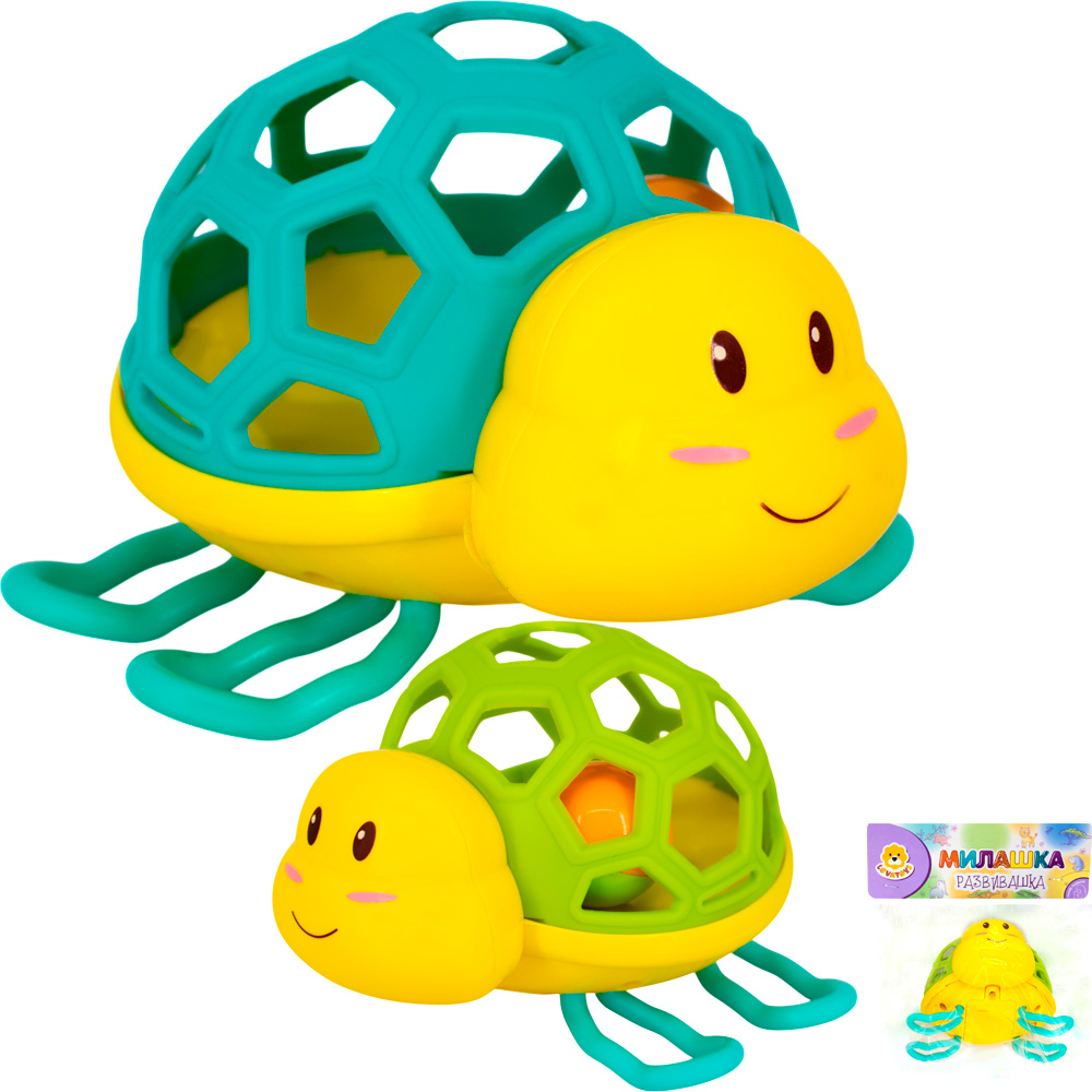 Игрушка развивающая Levatoys MKJH106 Черепашка на бат в пак.