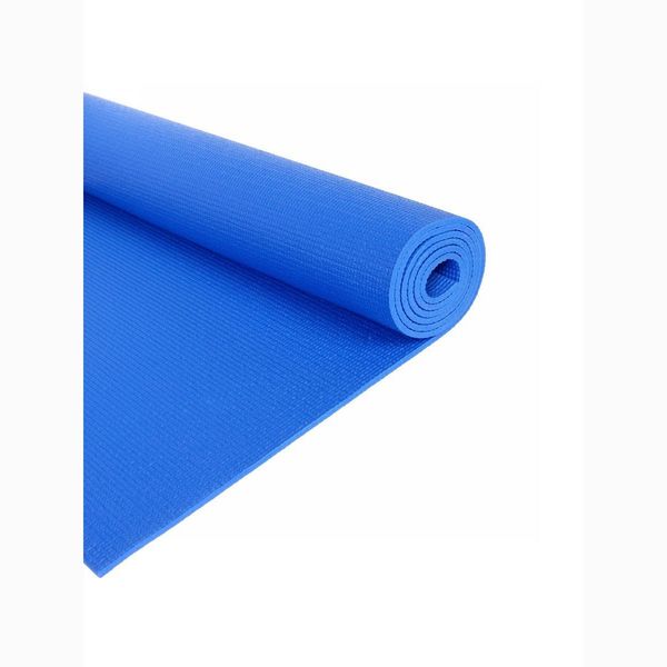 Коврик для йоги 6 мм 61х173 см Однотонный, синий