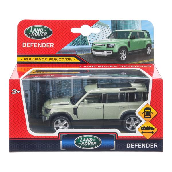 Модель металл land rover DEFENDER, 11 см, двери, инерция Технопарк в кор.2*120шт