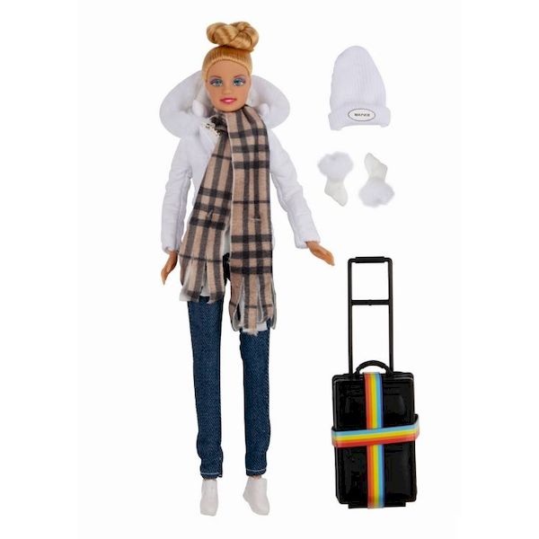 Кукла DEFA Lucy Зимнее путешествие (28,5 см, чемодан, аксесс., в ассорт.) (Вид 2)