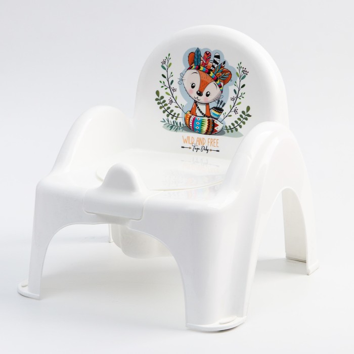 Горшок-стульчик  ДИКИЙ ЗАПАД - ЛИСЕНОК, цвет белый/зеленый 5073250