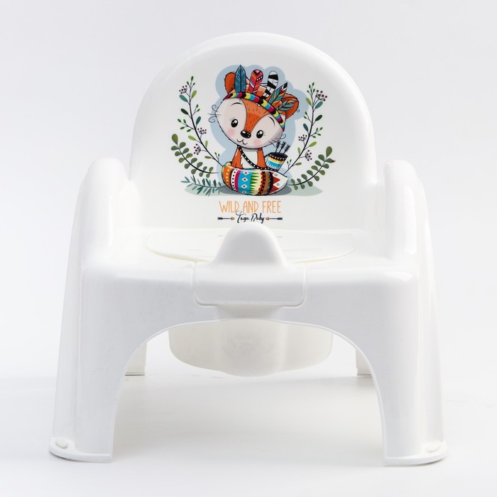 Горшок-стульчик  ДИКИЙ ЗАПАД - ЛИСЕНОК, цвет белый/зеленый 5073250 (Вид 3)