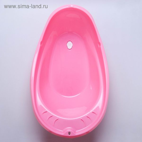 Ванночка со сливом 85 см., Буль-Буль, цвет розовый, ковш МИКС 4407121 (Вид 5)