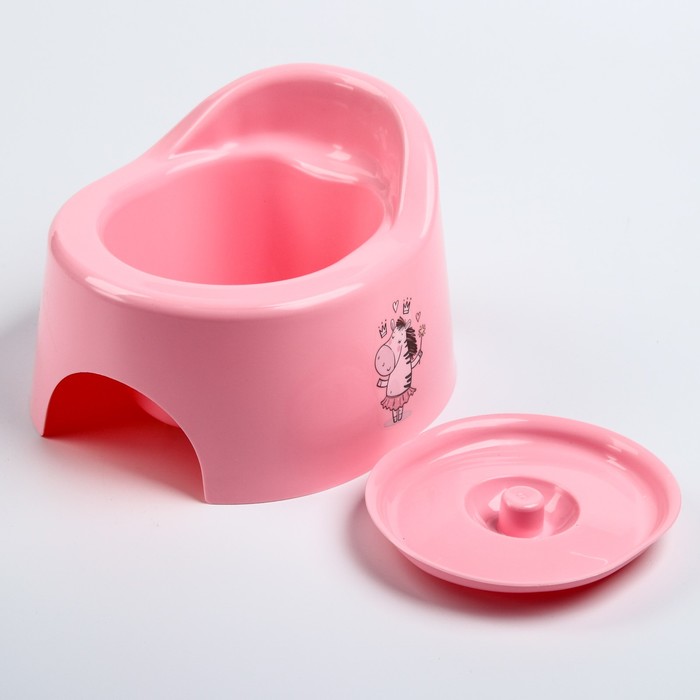 Горшок детский туалетный с крышкой, цвет МИКС 1836995 (Вид 3)