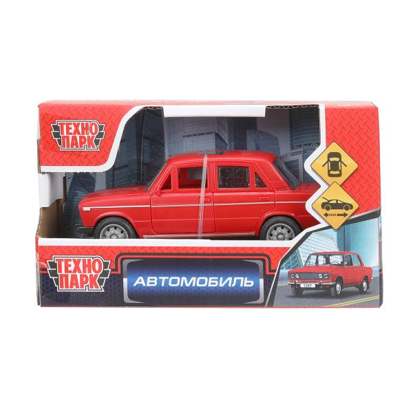 Машина пластик АВТОМОБИЛЬ 14 см, инерц, красный,кор. Технопарк 2402A0075-R2