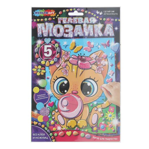 Гелевая мозаика 17*23 см кошка МУЛЬТИ АРТ в кор.100шт