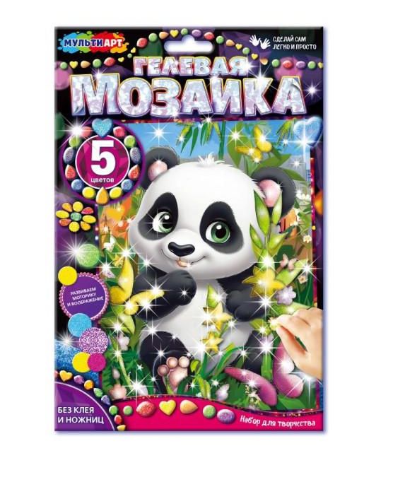 Гелевая мозаика 17x23 см Пандочка с бамбуком МУЛЬТИ АРТ в кор.100шт