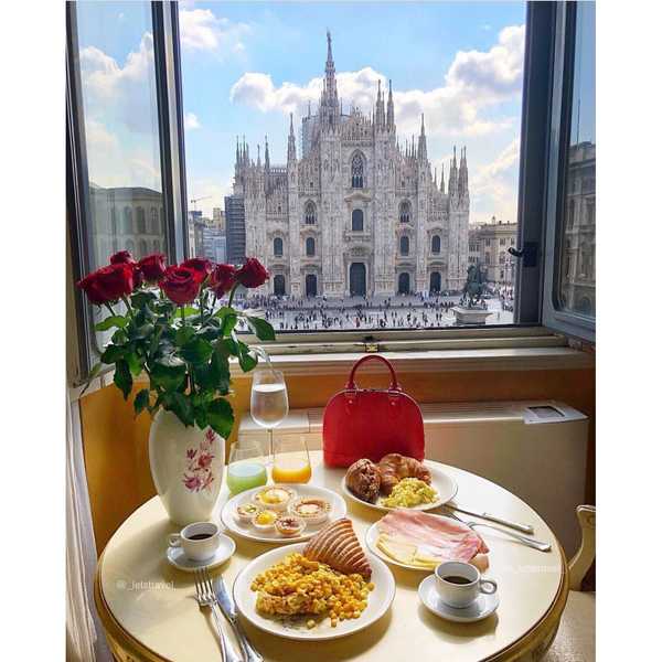 Картина по номерам  Завтрак в Италии,  40х50 см