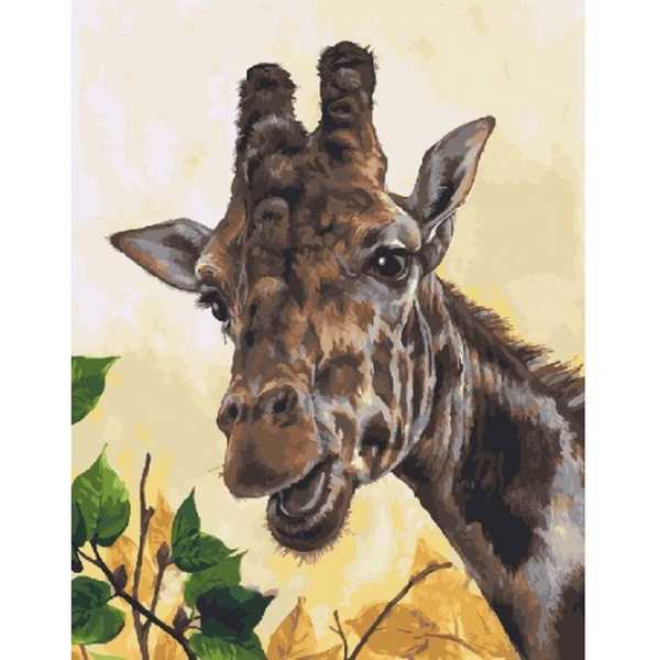 Картина по номерам  Жираф, 40х50 см