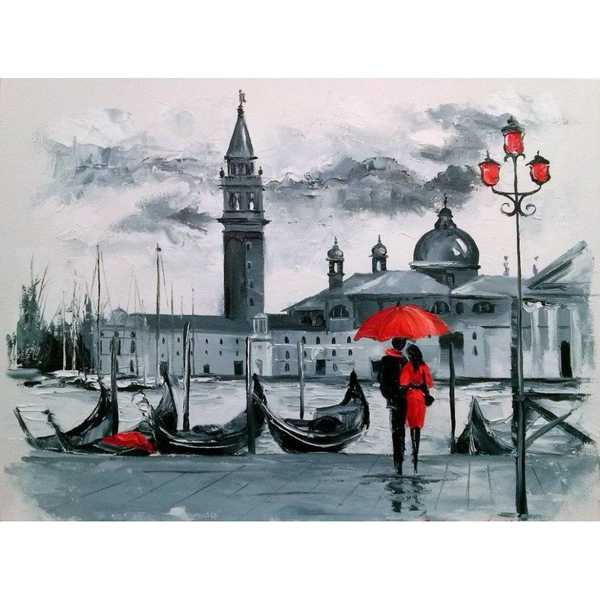 Картина по номерам  Набережная Венеции,  40х50 см