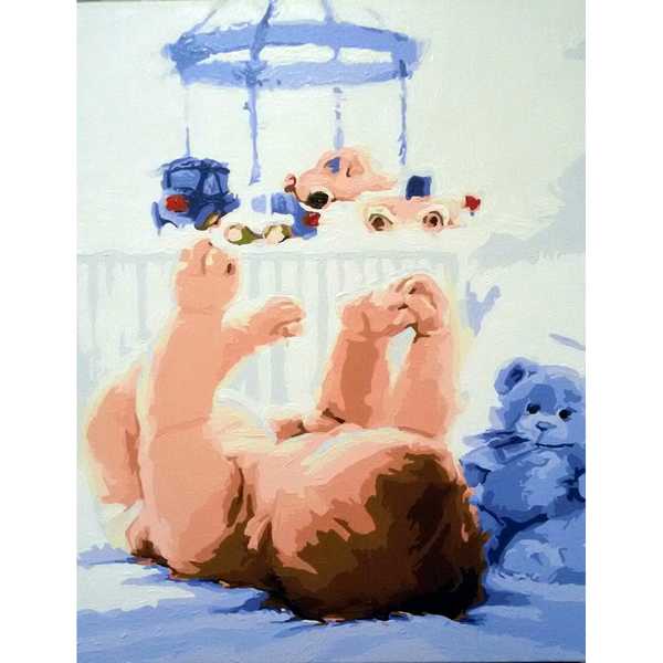 Картины по номерам  «Новорожден ный, худ. Ричард Макнейл» , 40х50 см
