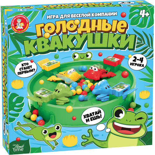 Игра Голодные квакушки Aктив time арт.70035