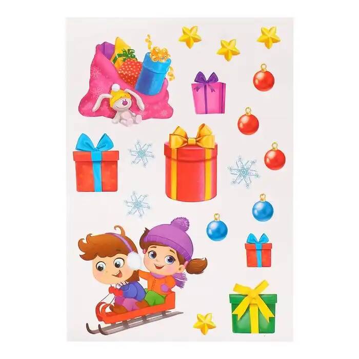 IQ-ZABIAKA Игровой набор со светящимися наклейками Весёлый Новый год  МИКС   4114949 (Вид 2)