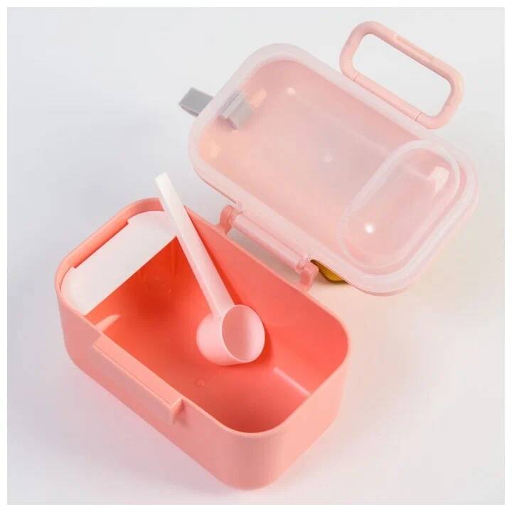Контейнер для хранения детского питания, 400 мл., 12х8,5х7см, цвет розовый 6936519 (Вид 4)