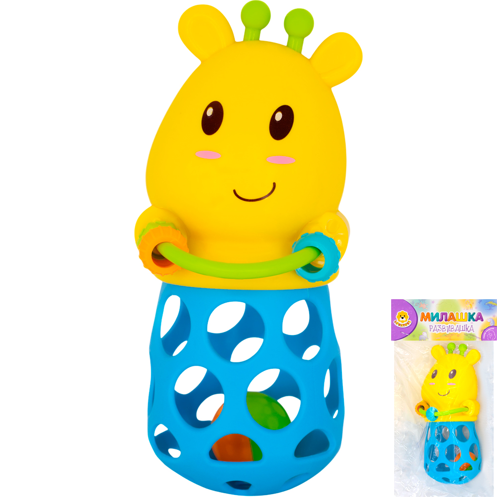 Игрушка развивающая Levatoys MKJH109 Жирафик на бат в пак.