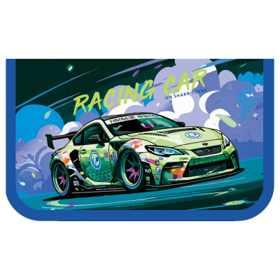 Пенал 1 отделение, 190*115 ArtSpace Racing, ламинированный картон, софт-тач