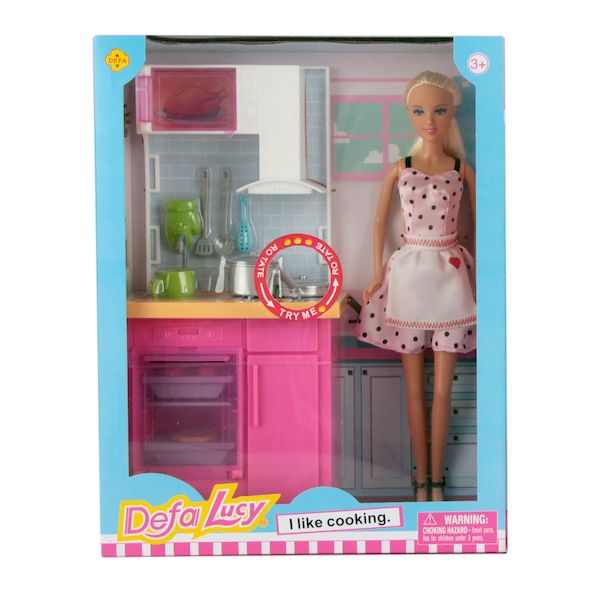 Игровой набор с куклой DEFA Lucy Кухонный гарнитур (29 см, аксесс., в ассорт.) (Вид 2)