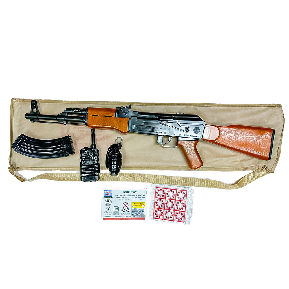 Автомат пневм. под пистоны с аксесуарами+72 выстрела в сумке 90900