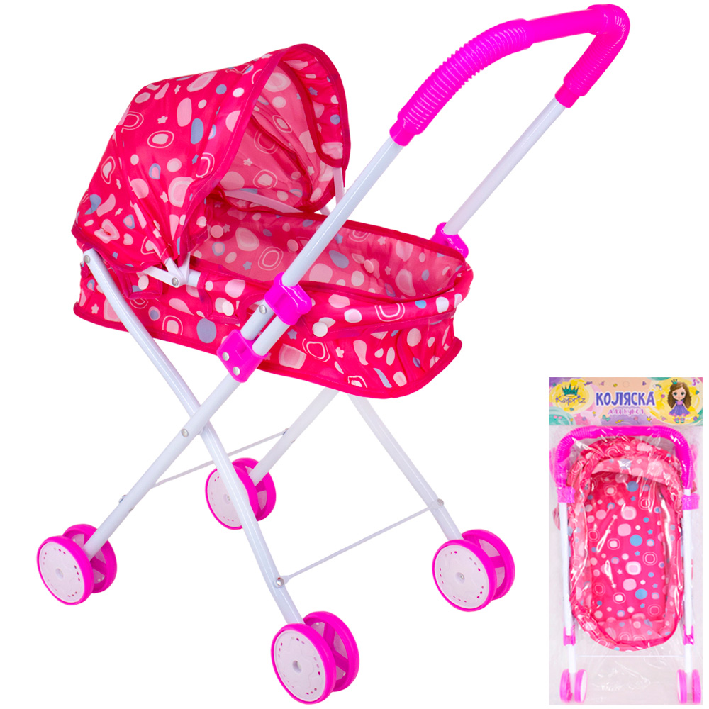 Коляска д/куклы Miss Kapriz MK336-4B в пак.