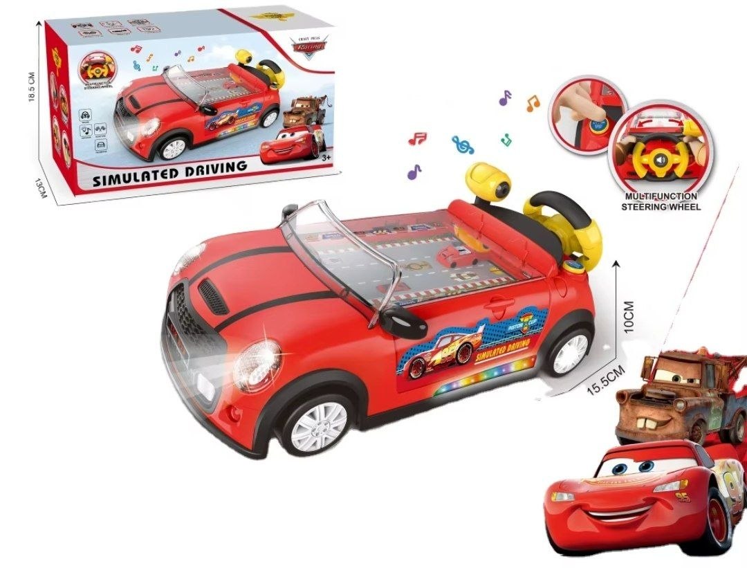 Настольная игра на батарейках Тачки с рулём .37,5*24*12 см.1/24.Арт.86066