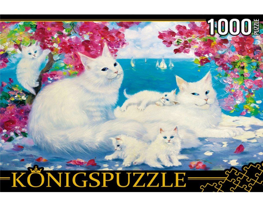 26. Konigspuzzle. ПАЗЛЫ 1000 элементов. РУКK1000-6631 Г. КОТИНОВА. ЦВЕТЫ ЛЕТО МОРЕ