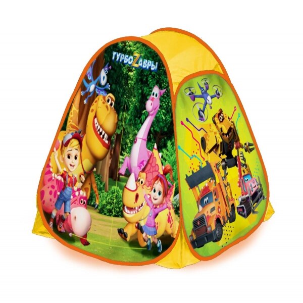 Палатка детская игровая Турбозавры 81х90х81см, в сумке Играем вместе в кор.24шт