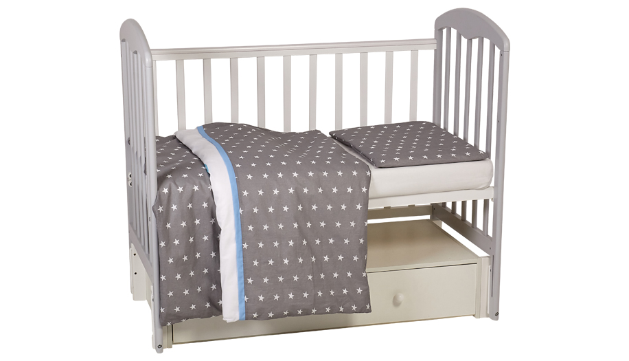 Комплект постельного белья Polini kids Disney Baby Микки Маус, серый (Вид 4)