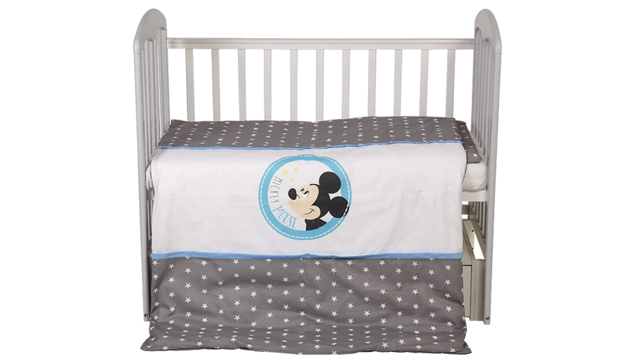 Комплект постельного белья Polini kids Disney Baby Микки Маус, серый (Вид 5)