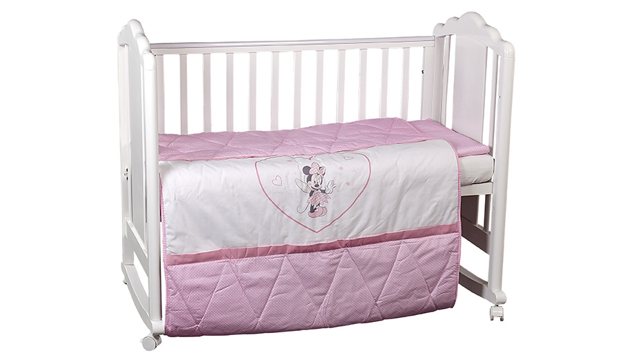 Комплект постельного белья Polini kids Disney Baby Минни Маус, розовый (Вид 5)