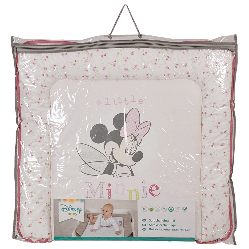 Доска пеленальная мягкая Polini Kids Disney baby Минни Маус Фея, 77х72, розовый (Вид 2)