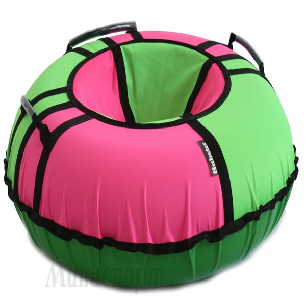 Санки надувные X-Match ткань, D-90 см, розов-зеленый (Вид 1)
