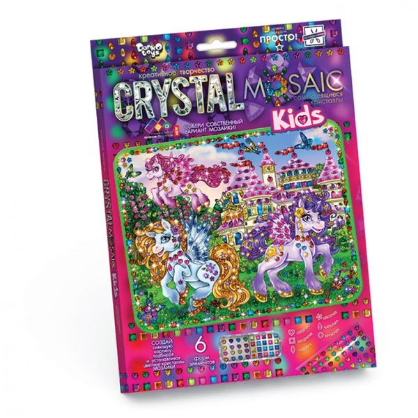 Набор креативного тв-ва Crystal Mosaic Kids Прекрасные Пони (Вид 1)