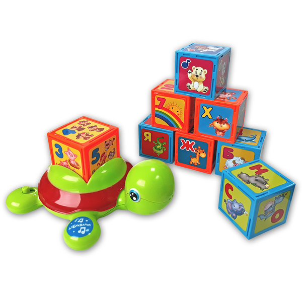 Муз. игрушка Черепашка Умняшка с кубиками (Вид 1)