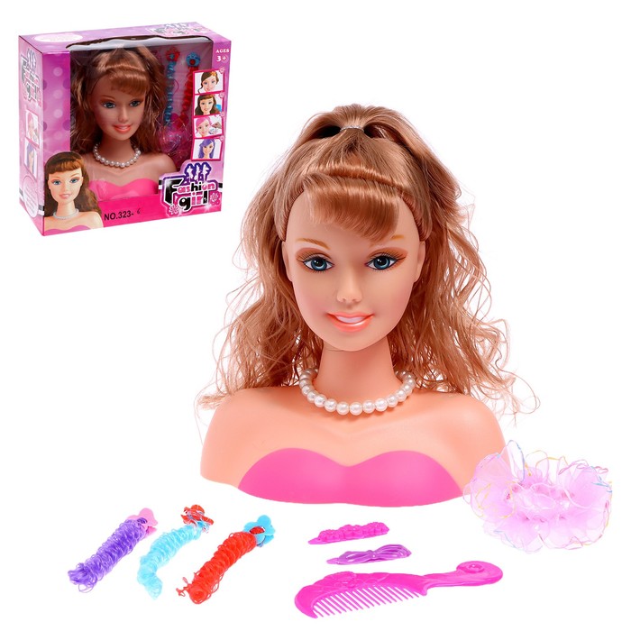 Кукла-манекен для создания причёсок, Модница с аксессуарами 2683129