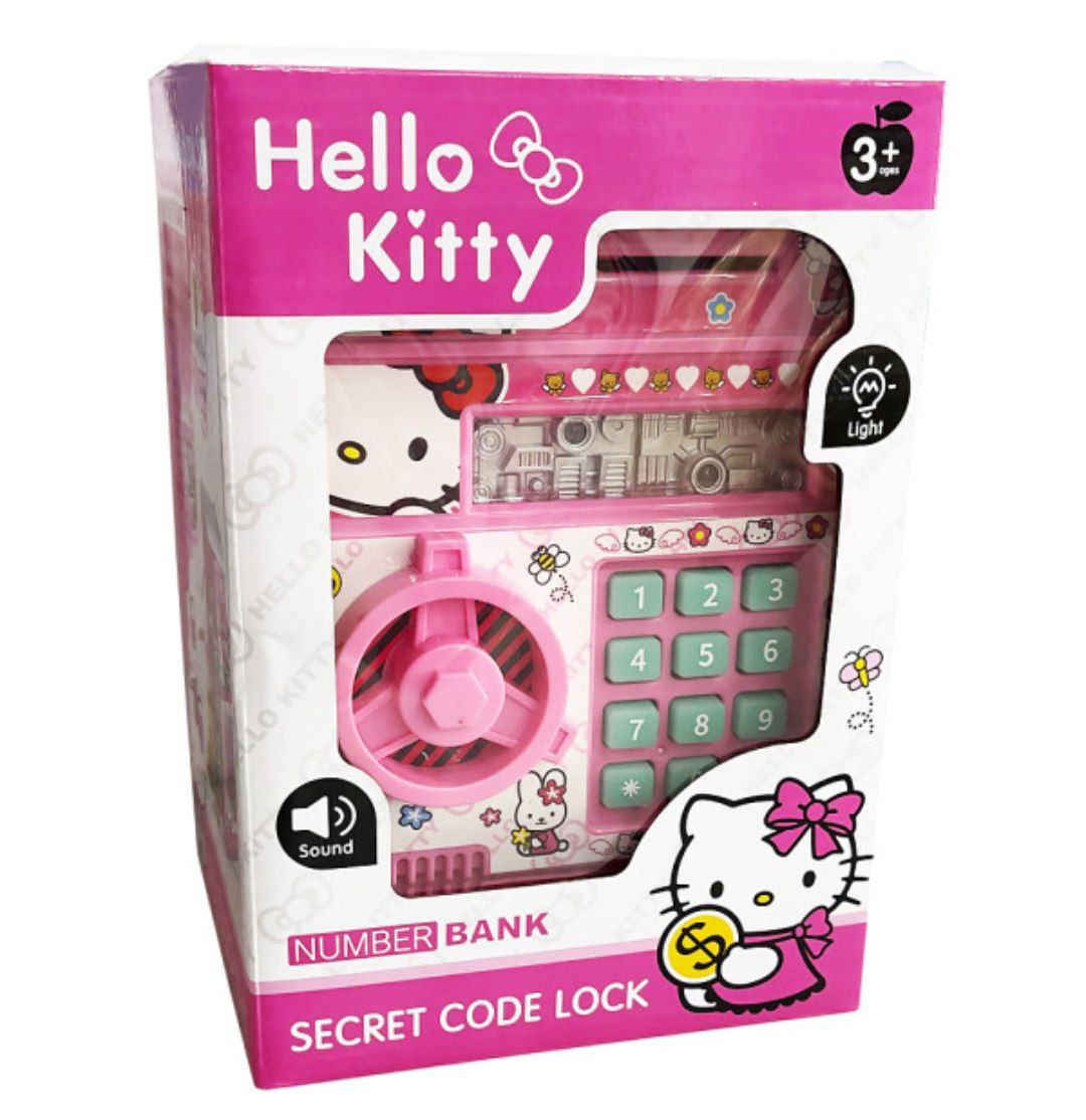 Сейф Hello Kitty музыкальный на батарейках.20*14*14 см.1/48.Арт.881506-HK