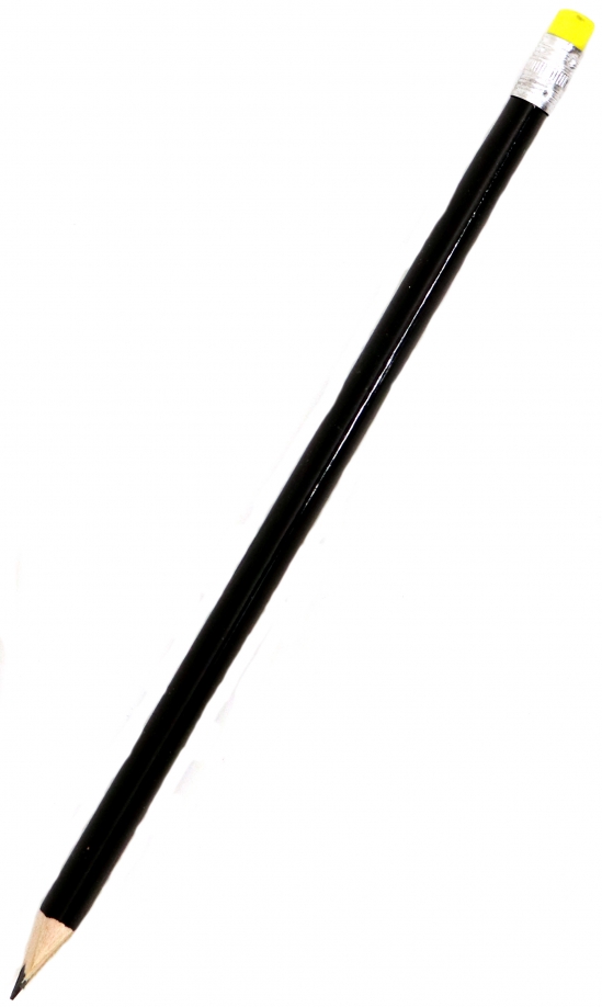 Карандаш ч/г, деревянный трехгранный, заточенный (КЧ-3172) неоновый ластик, кратно 36