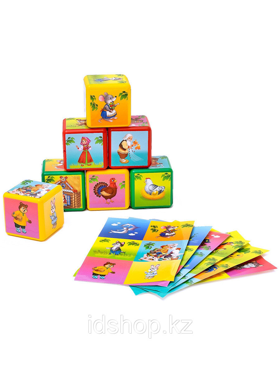 Набор Цветных кубиков Сказки 6шт. 60*60 4326071