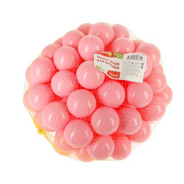 Набор шаров для бассейна 90 шт. (розовый)    3746896 (Вид 1)