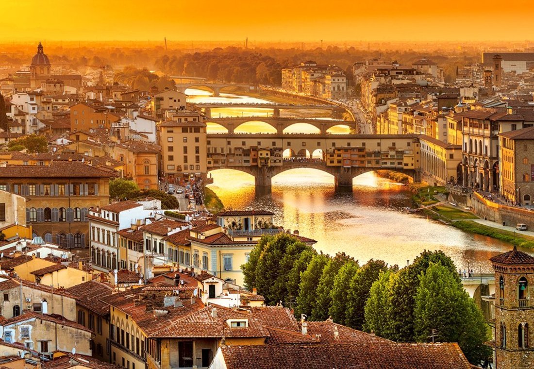 Пазлы 1000 Мосты Флоренции (Вид 1)
