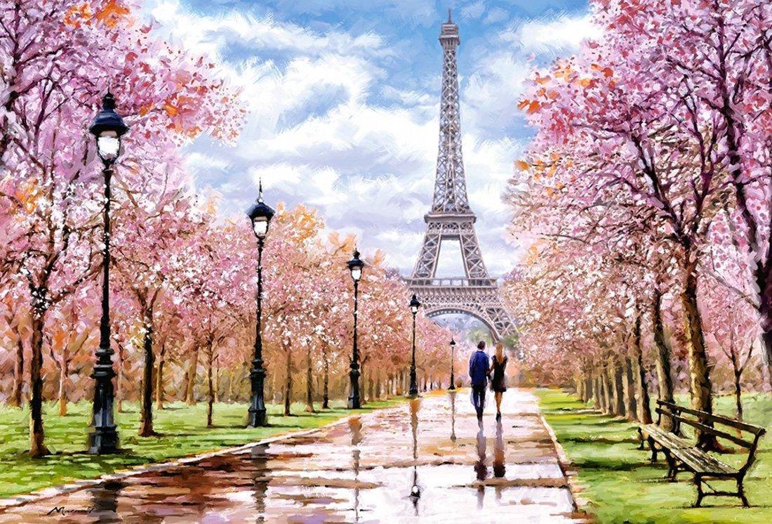 Пазл 1000 Романтическая прогулка по Парижу С-104369 Castor Land (Фото 1)