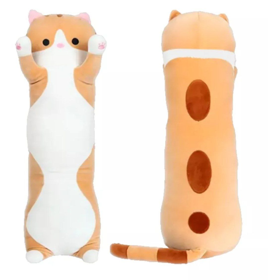 Мягкая игрушка кот-батон ,цвет коричневый,90см арт.K555-469