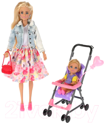 Кукла 29 см София с дочерью и акс на прогулке в кор КАРАПУЗ в кор.24шт (Вид 1)