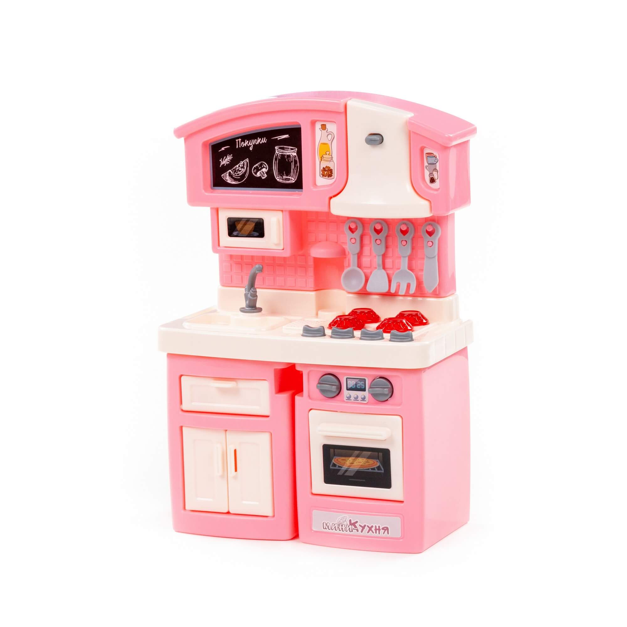 арт 43273, Мини-кухня Малютка (розовая) (в коробке №2)