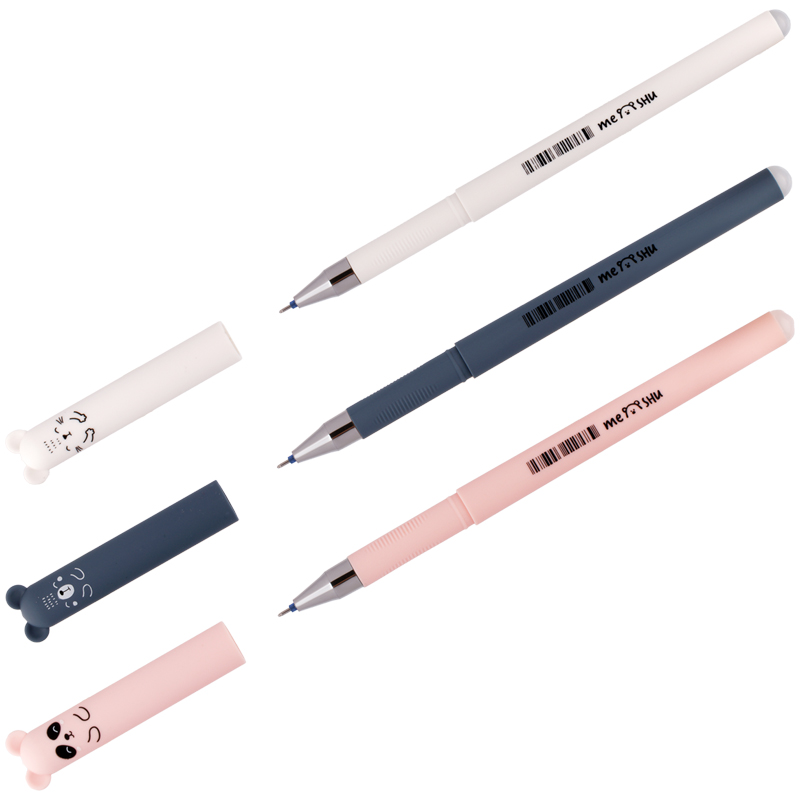 Ручка гелевая синий стираемая 0,5мм. MESHU Cutes314704 (Вид 1)