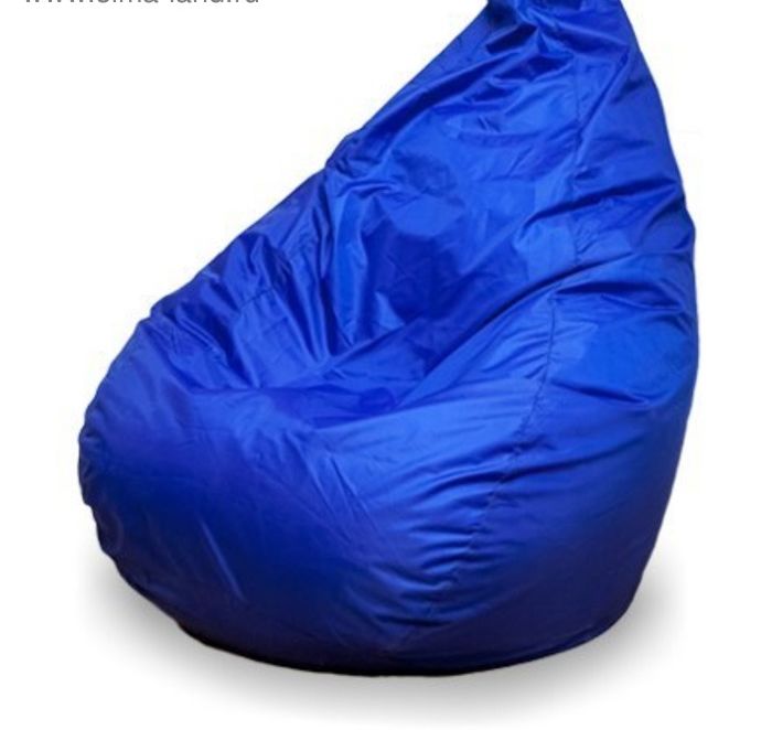Кресло-мешок Груша средняя, ширина 75 см, высота 110 см, цвет синий, плащёвка   3407897 (Вид 2)