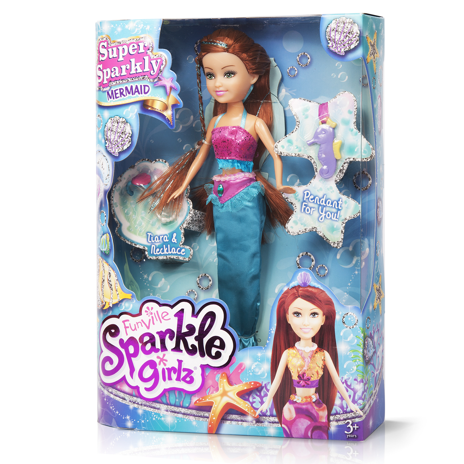 Кукла Sparkle Girlz Принцесса русалка (26,5 см, подвижн., аксесс., в ассорт.)  ,  Куклы