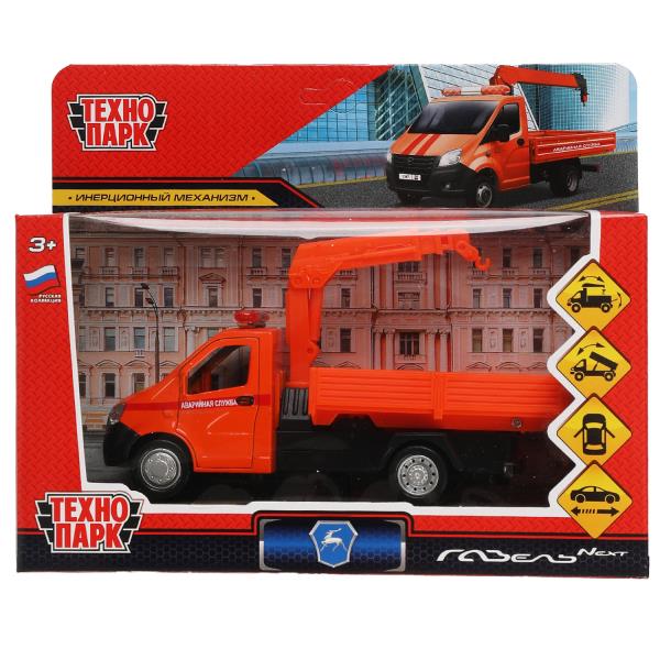 Машина металл ГАЗЕЛЬ NEXT АВАРИЙНАЯ СЛУЖБА 16 см, двер, кор. Технопарк NEXTBOARD-15EM-YE